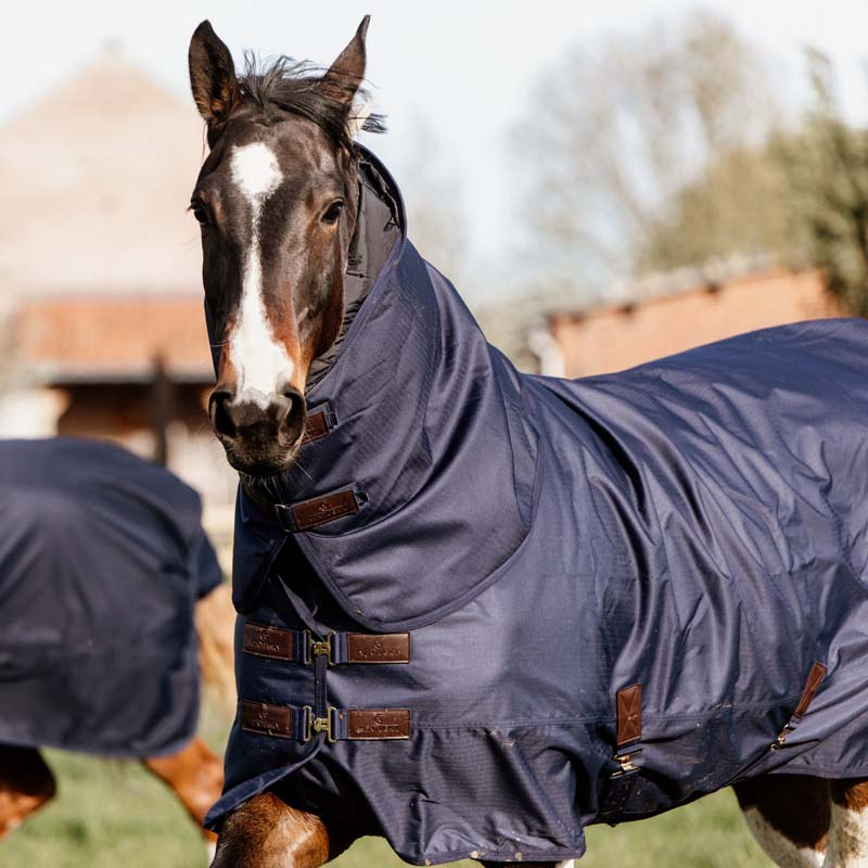 Utedekken med hals All Weather Quick Dry Fleece 0g Marineblå