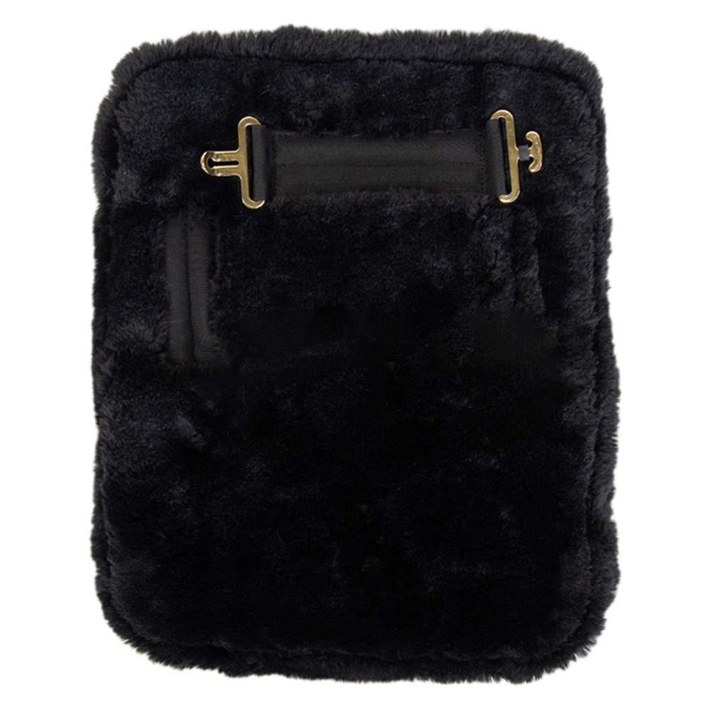 Bogforlenger Vegan Sheepskin 1 Buckle Svart