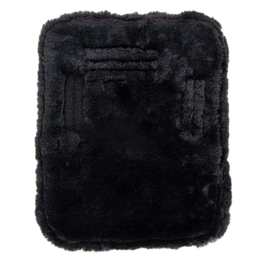Bogforlenger Vegan Sheepskin 1 Buckle Svart