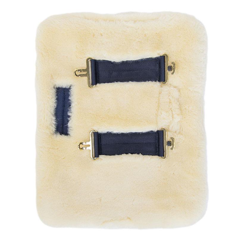 Bogforlenger Vegan Sheepskin 2 Buckles Natur