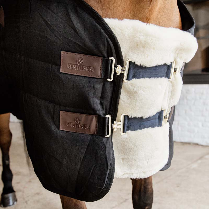 Bogforlenger Vegan Sheepskin 2 Buckles Natur