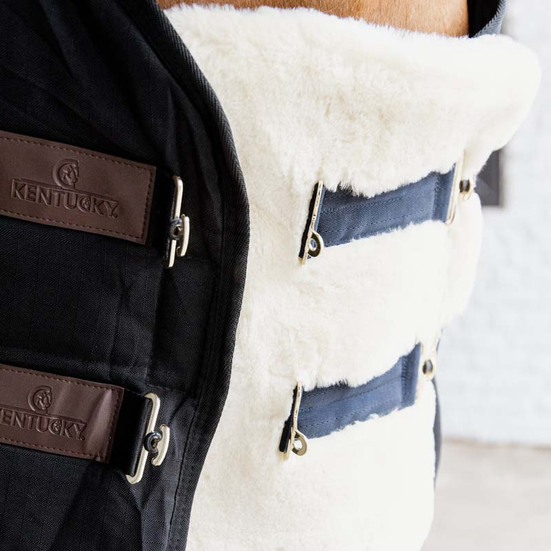 Bogforlenger Vegan Sheepskin 2 Buckles Natur