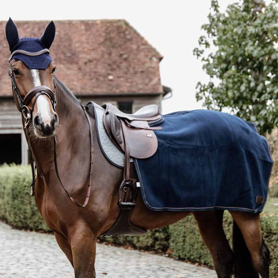 Lendedekken Fleece Heavy Marineblå