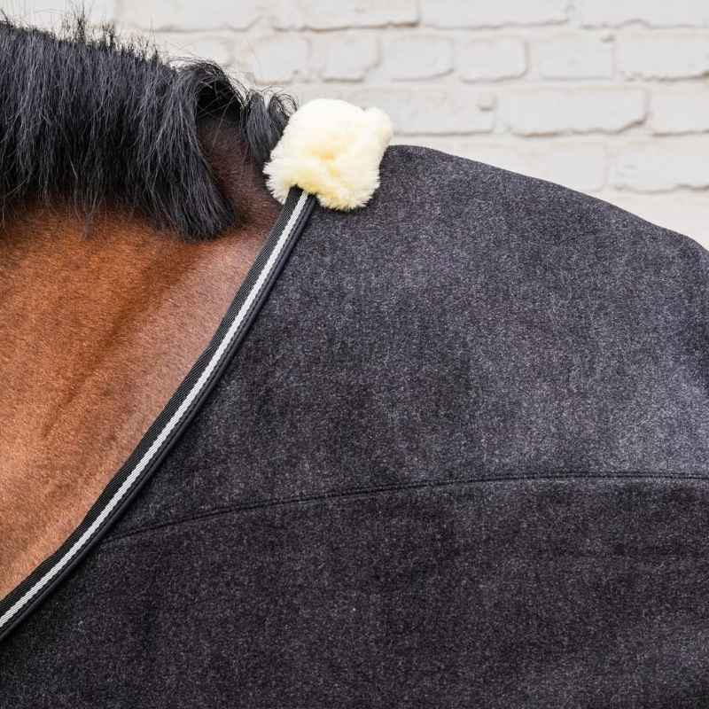 Fleecedekken Heavy Melange Svart
