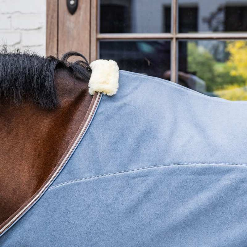 Fleecedekken Heavy Melange Blå