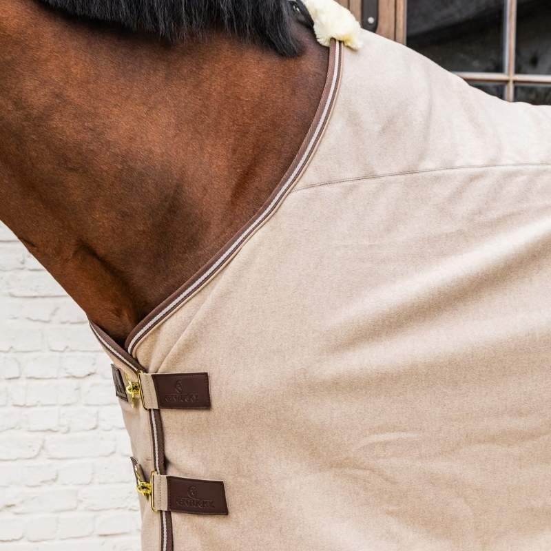 Fleecedekken Heavy Melange Beige