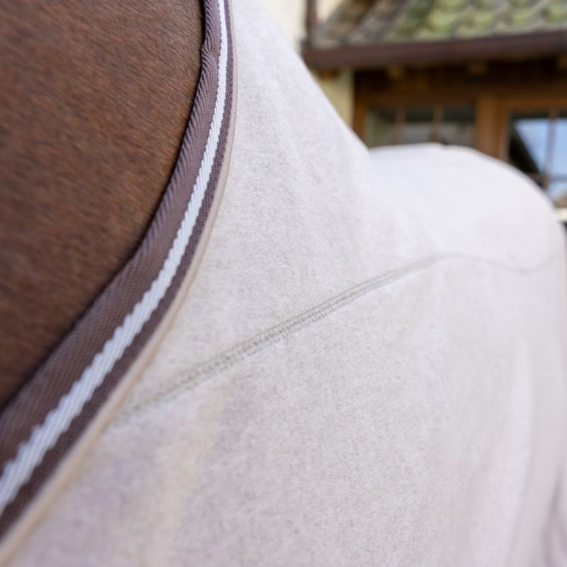Fleecedekken Heavy Melange Beige