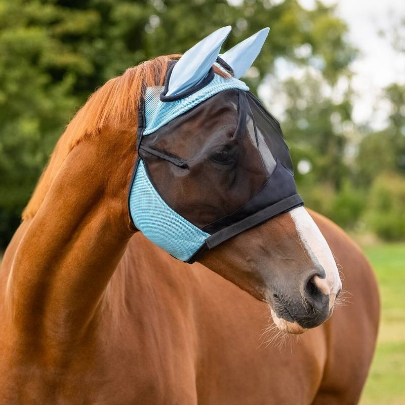 Fluemaske Detachable Nose Lyseblå