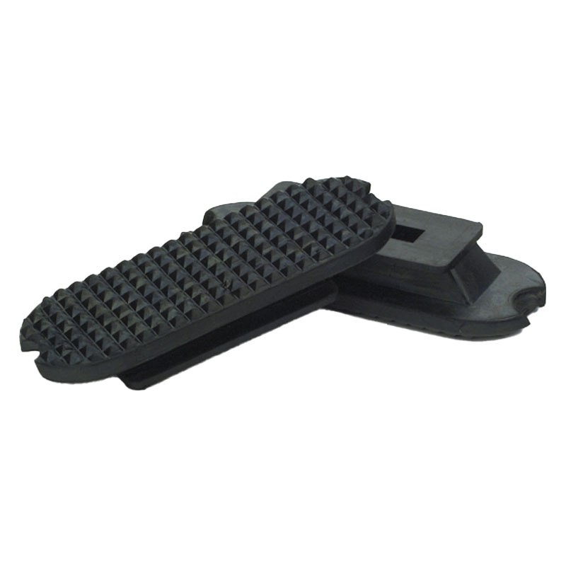 Stigbøyleplate Gummi 2-pk HG Svart