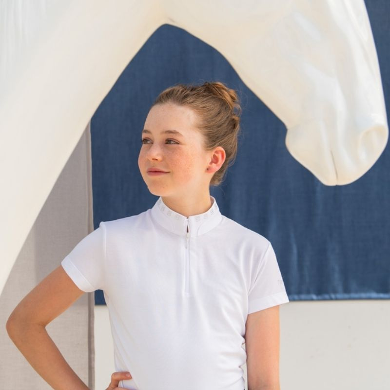Konkurransetopp Barn/Junior Icon Girl Hvit