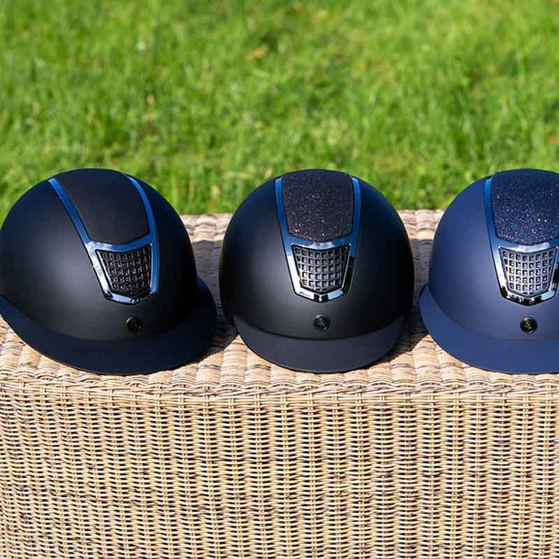 Ridehjelm Lambda Plus Glitter Svart/Gunmetal