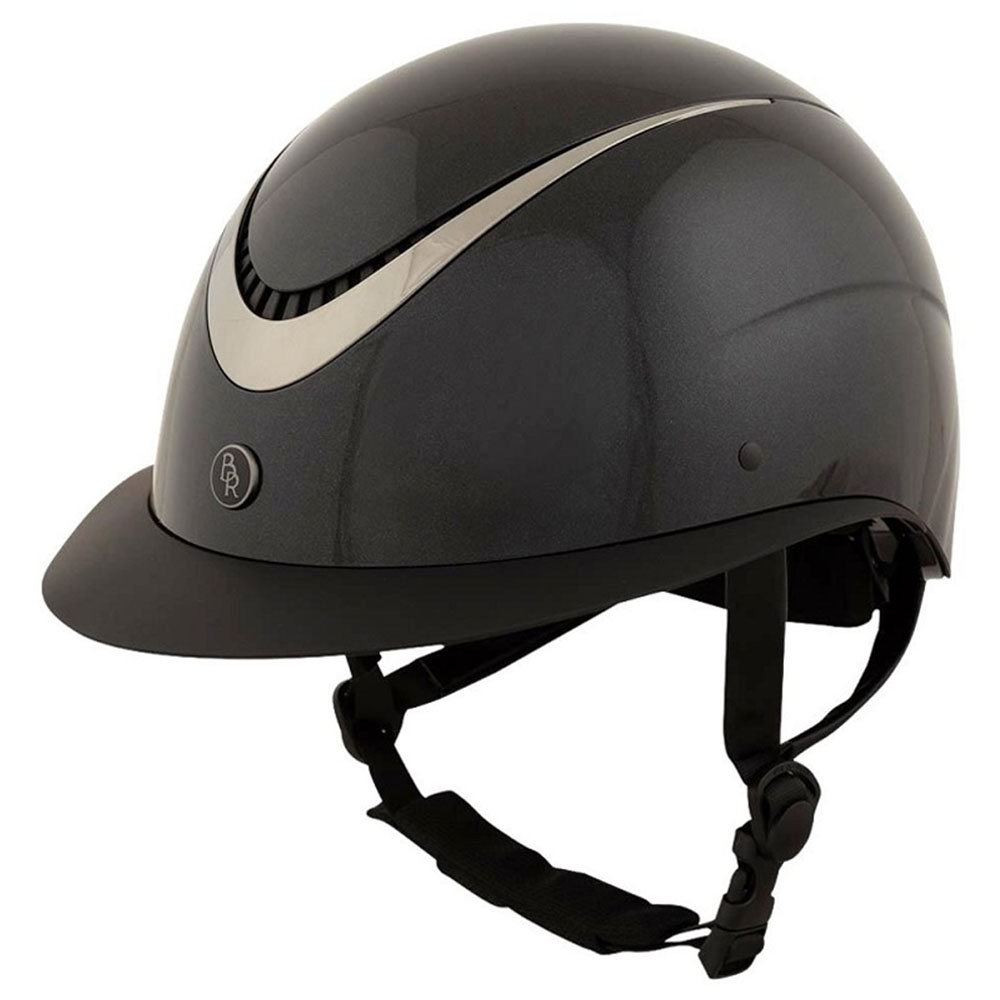 Ridehjelm Theta Plus Glossy Svart/Gunmetal