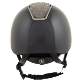 Ridehjelm Omega Glamourous Glossy Svart/Gunmetal Ridehjelm Omega Glamourous Glossy Svart/Gunmetal