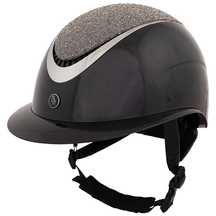Ridehjelm Theta Glamourous Glossy Svart/Gunmetal