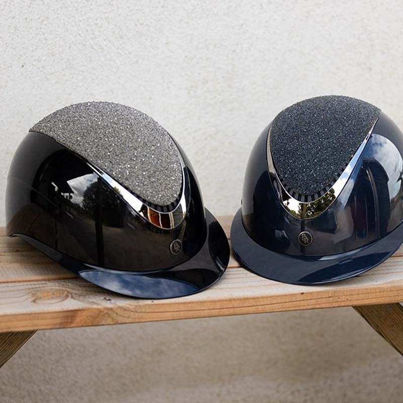 Ridehjelm Theta Glamourous Glossy Svart/Gunmetal