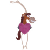 Hesteleke Valentine semsket skinn Brun/Rosa Hesteleke Valentine semsket skinn Brun/Rosa