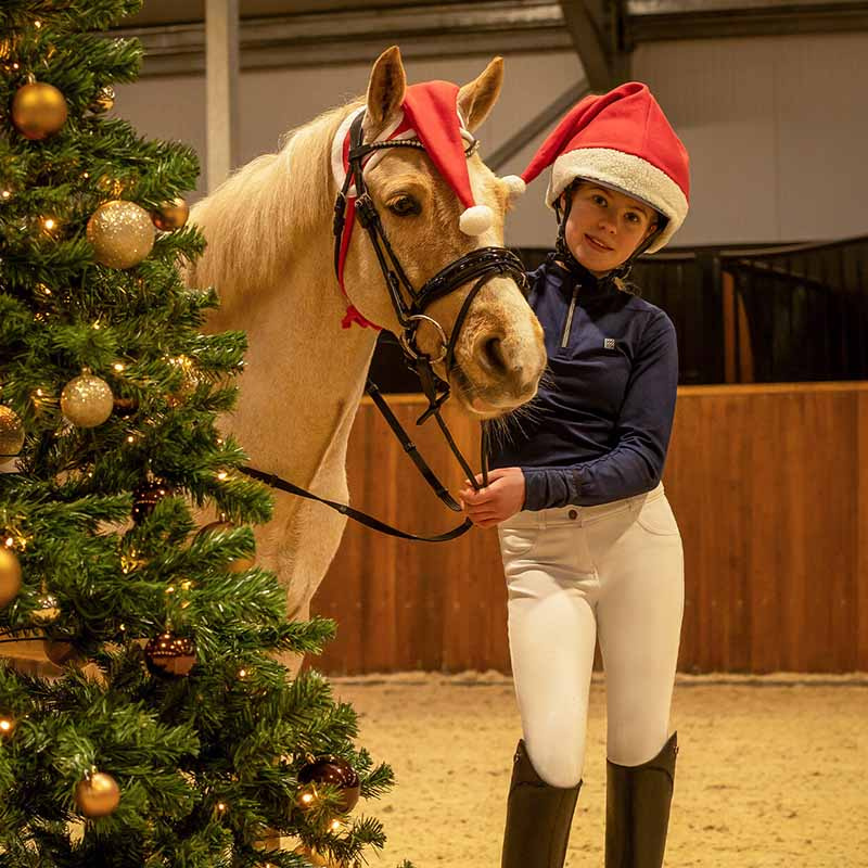 Ørehette Christmas Hat Rød/Hvit