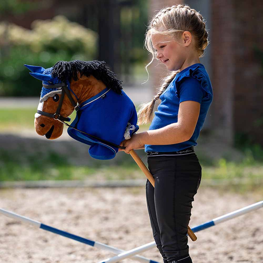 Fleecedekken til kjepphest Blå