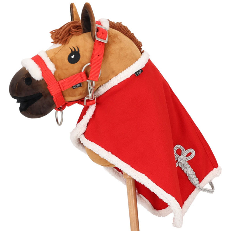 Fleecedekken til kjepphest Christmas Rød/Hvit