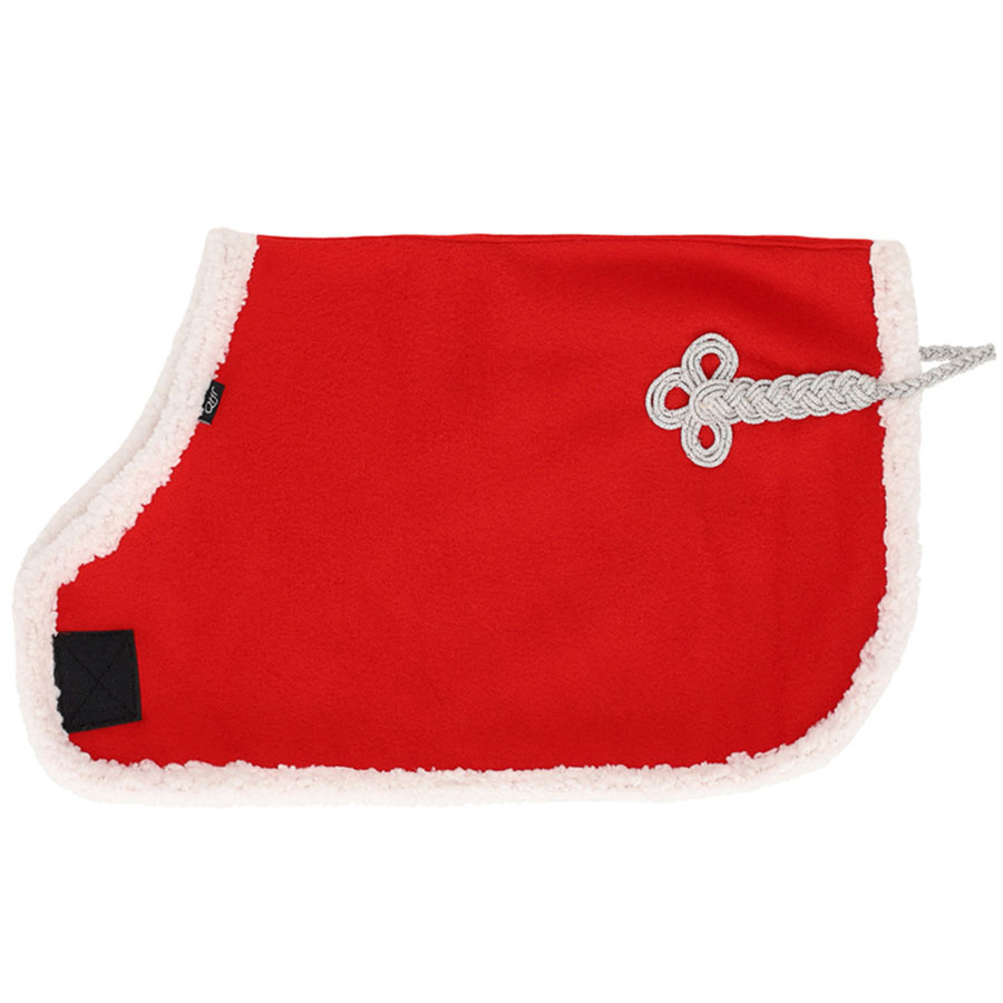 Fleecedekken til kjepphest Christmas Rød/Hvit
