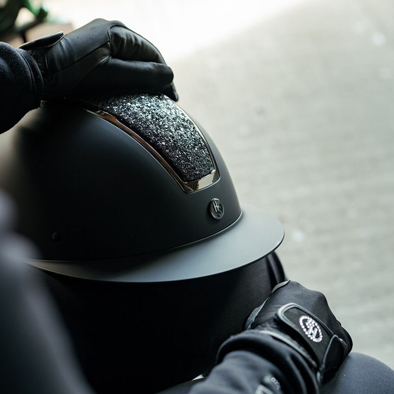 Ridehjelm HS Vision Silhouette Svart