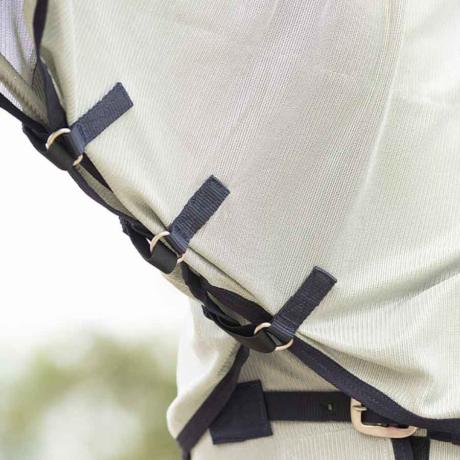 Fluedekken med avtagbar hals og hette Grå