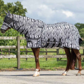 Fluedekken med avtagbar hals og hette Zebra Svart/Hvit Fluedekken med avtagbar hals og hette Zebra Svart/Hvit