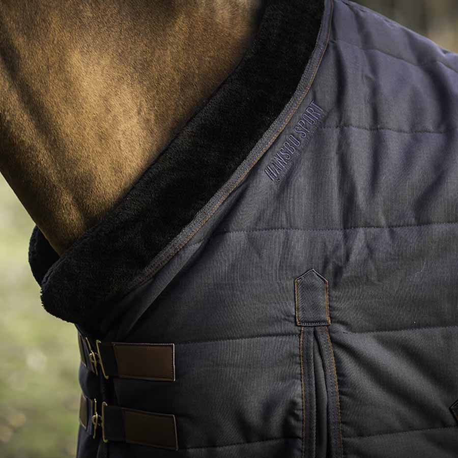 Stalldekken HS Faux Fur 200g Marineblå