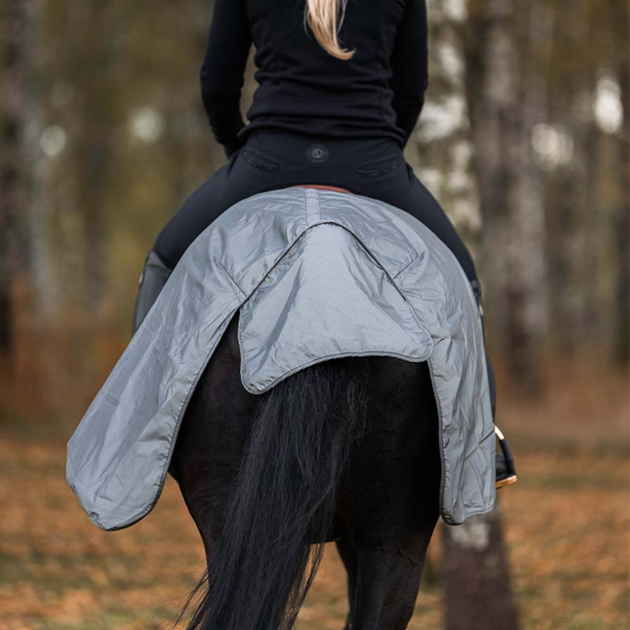 Ridedekken HS Brilliance Reflex Svart/Sølv