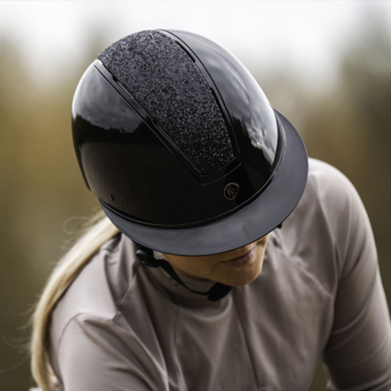 Ridehjelm HS MIPS Vision Glitter Svart