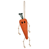 Hesteleke HS Gulrot semsket skinn Orange Hesteleke HS Gulrot semsket skinn Orange