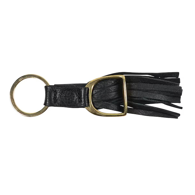 Nøkkelring HS Tassle Stigbøyle Svart/Sølv