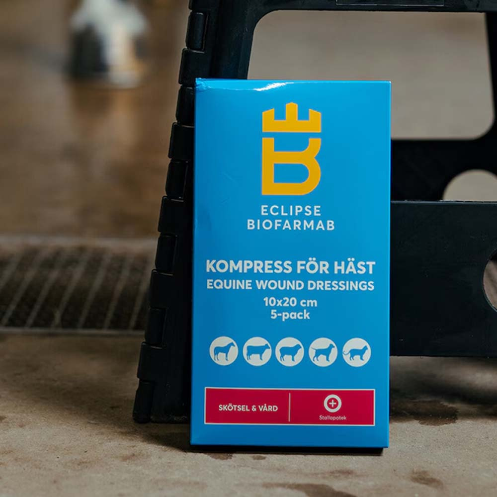 Steril kompress for hest 5-pakk Hvit 10x20 cm