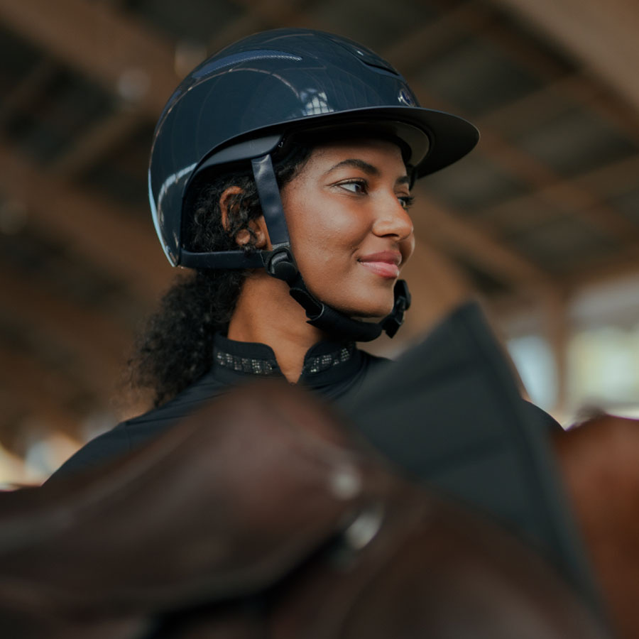 Ridehjelm HS MIPS Air Skyblue Marineblå