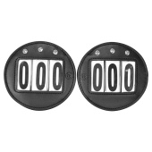 Nummerlapp HS Vegan Leather Strass 2-pk Svart Nummerlapp HS Vegan Leather Strass 2-pk Svart