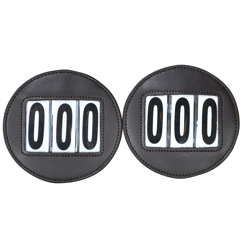 Nummerlapp HS Vegan Leather 2-pk Brun