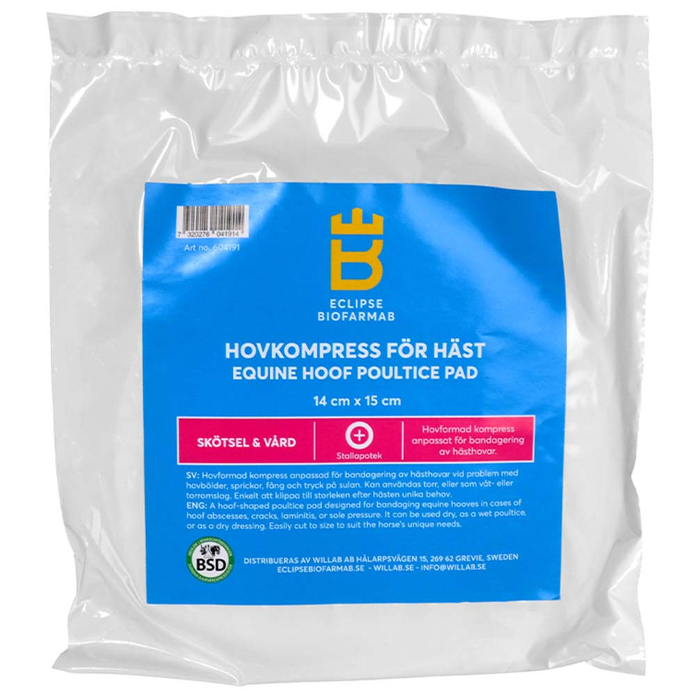 Hovkompress for hest 3-pakning 14x15cm