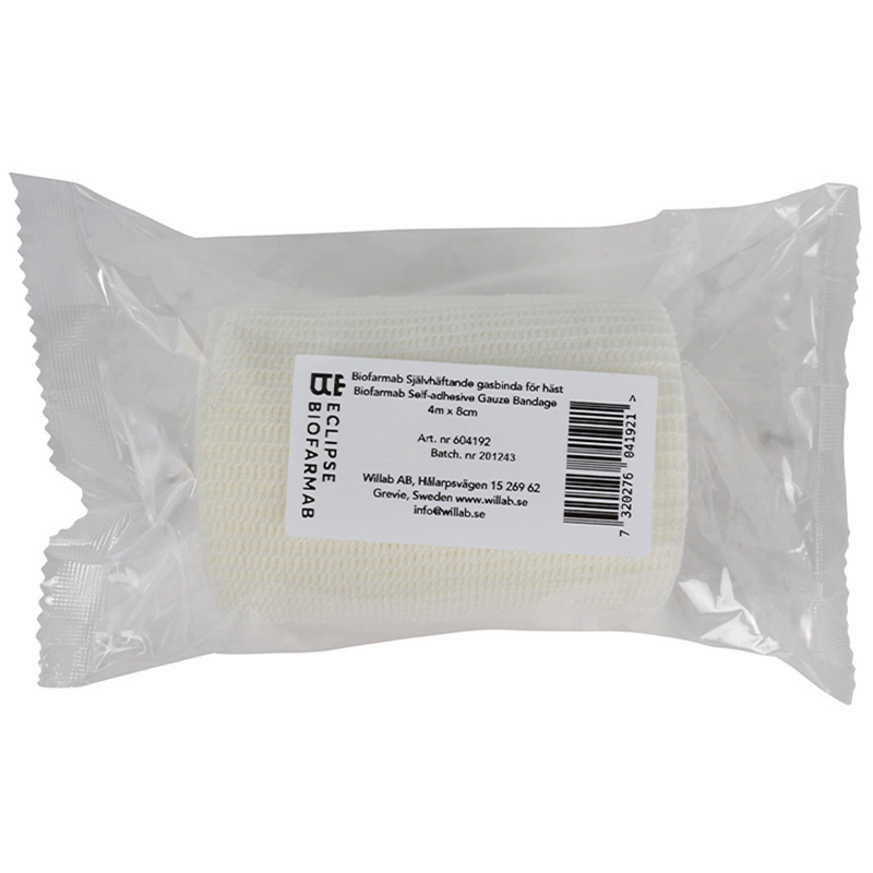 Selvklebende gasbind for hest 8cmx4m