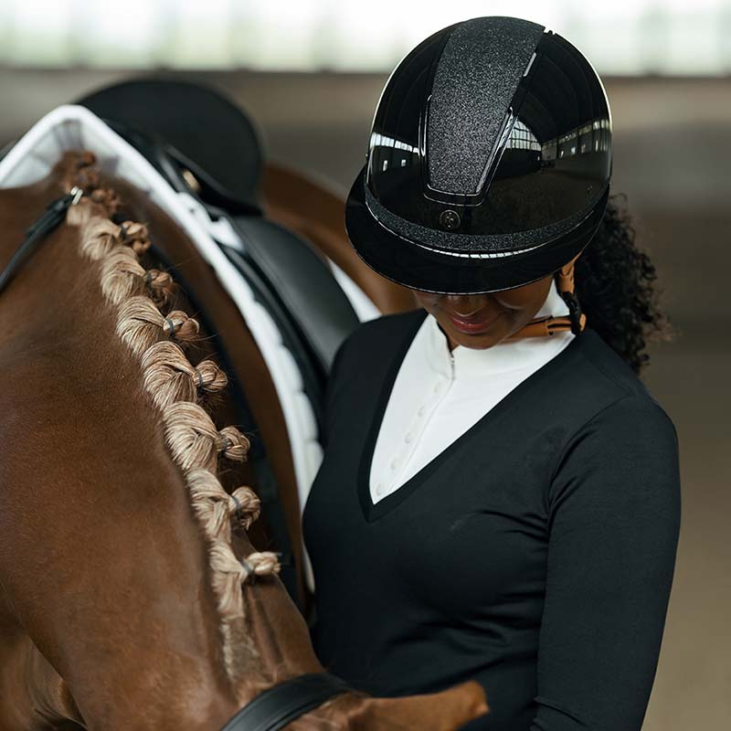Ridehjelm HS MIPS Vision Shiny Star Svart