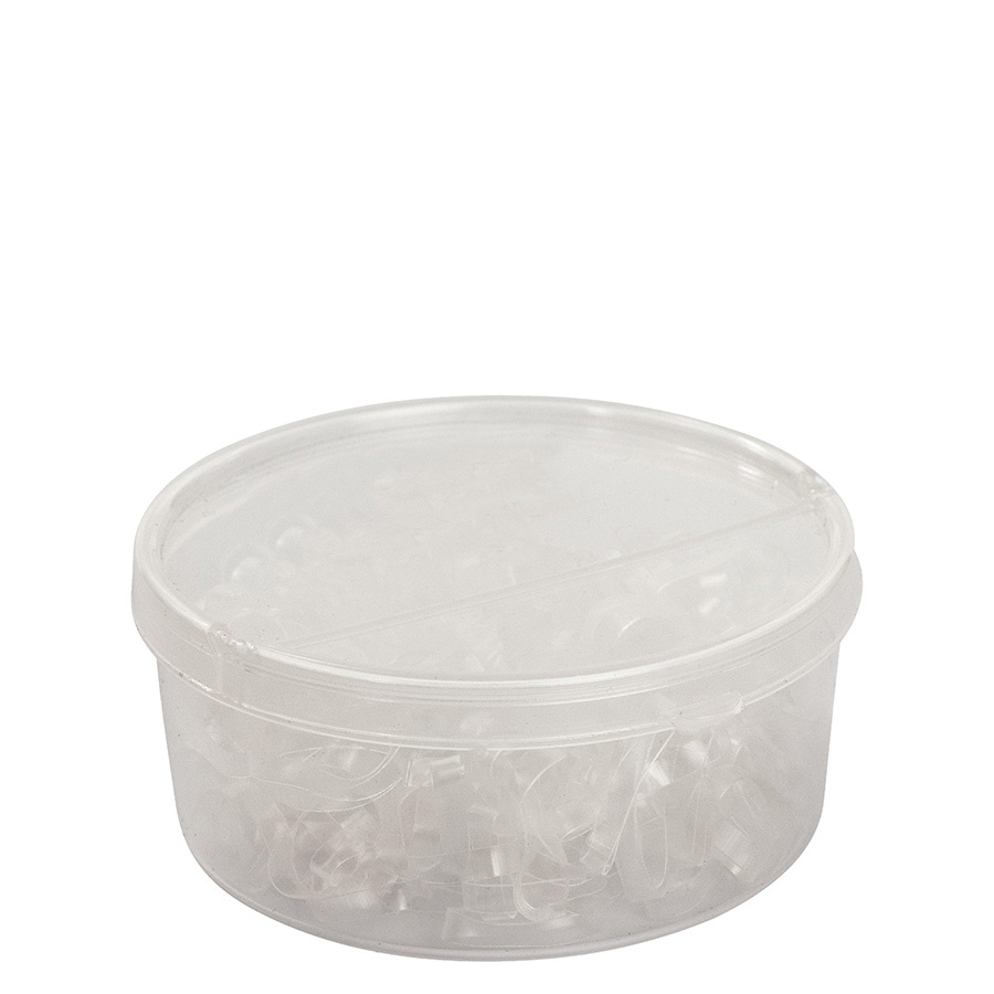 Gummistrikker Silicone 250stk Transparent