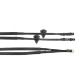 Gummitøyler E-Logo Svart/Messing Gummitøyler E-Logo Svart/Messing