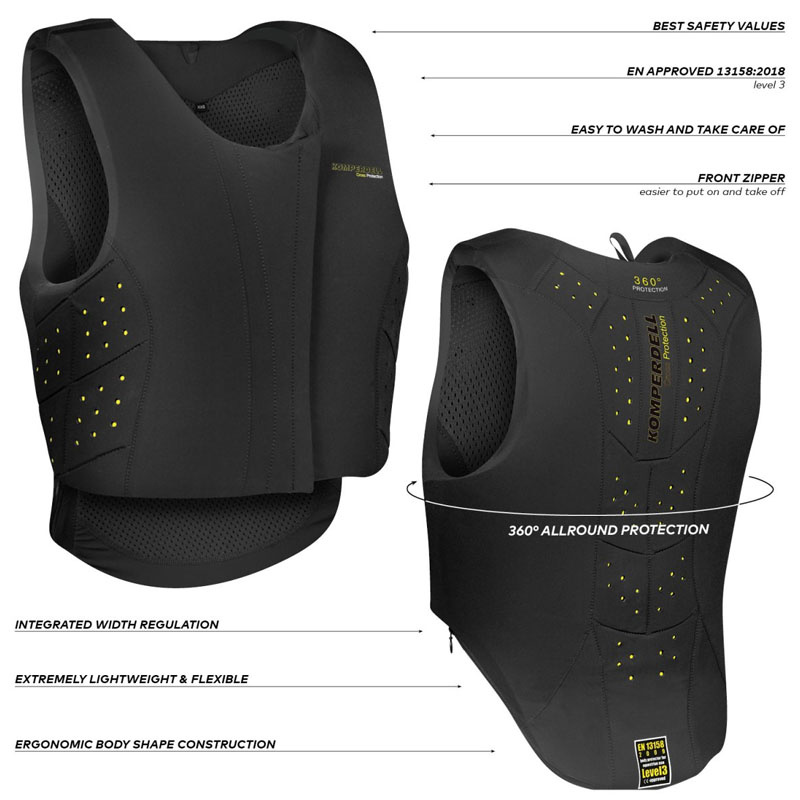 Sikkerhetsvest Barn/Junior Regular Fit Svart