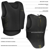 Sikkerhetsvest Barn/Junior Regular Fit Svart Sikkerhetsvest Barn/Junior Regular Fit Svart