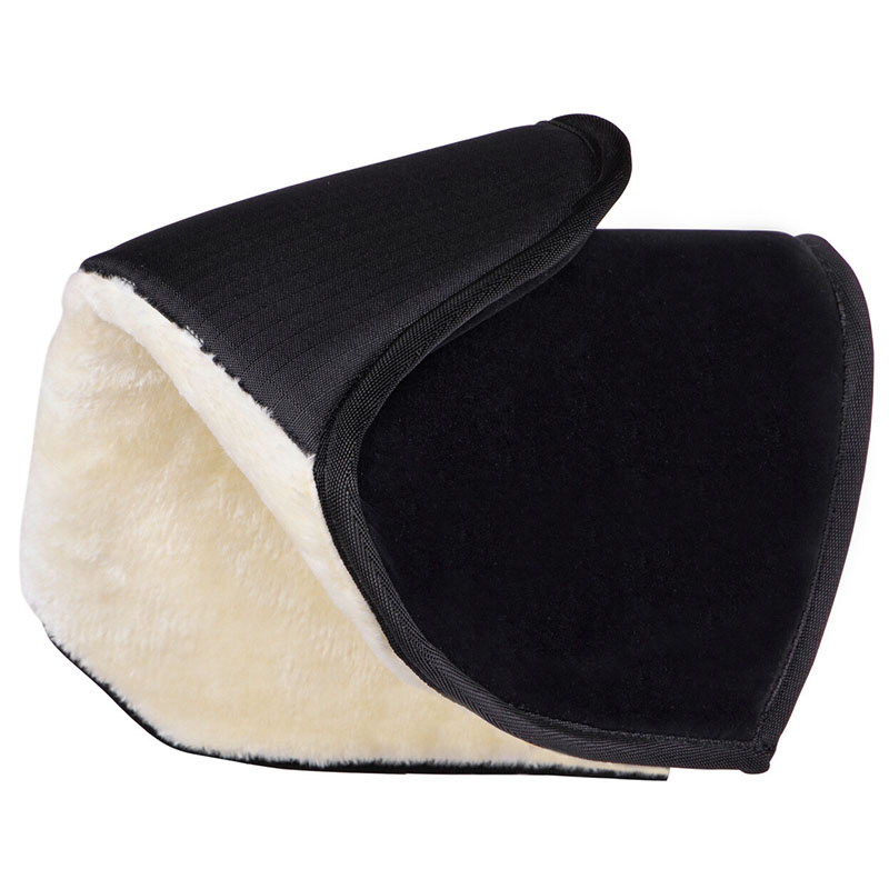 Mankebeskytter Fauxfur Svart