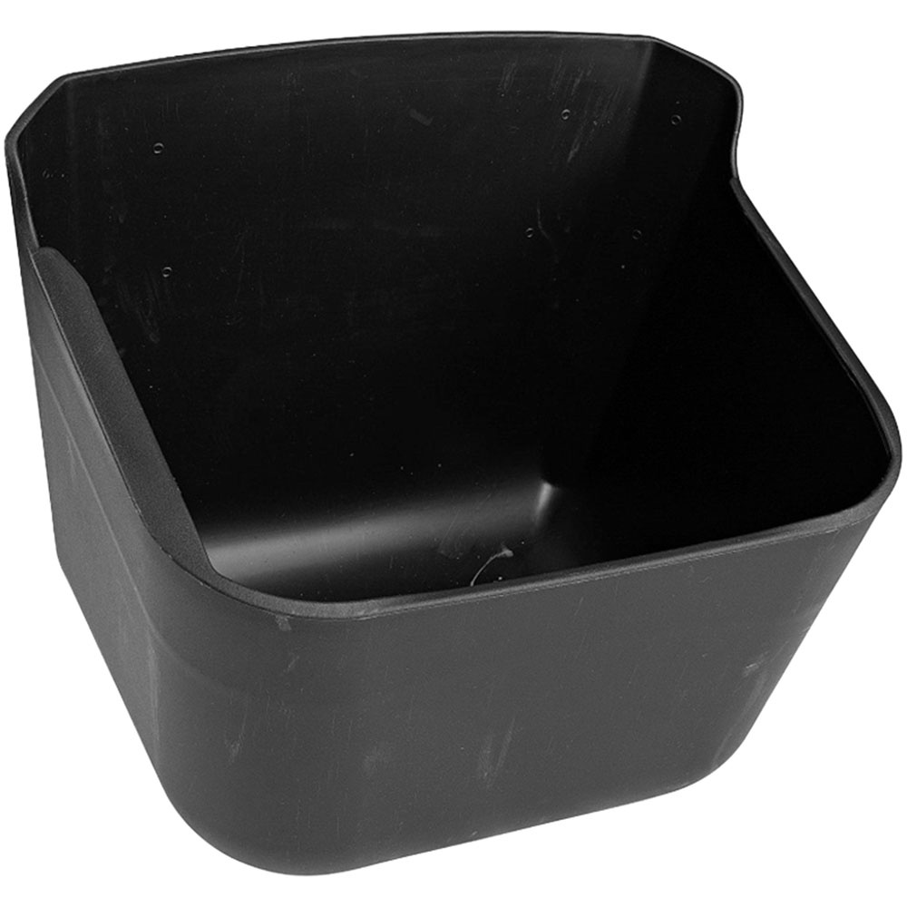 Krybbe med sølekant Svart