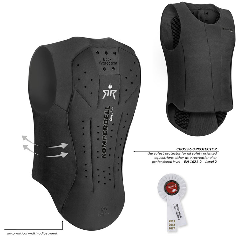 Ryggbeskytter Barn/Junior Ballistic Flex Fit Champion Svart/Sølv