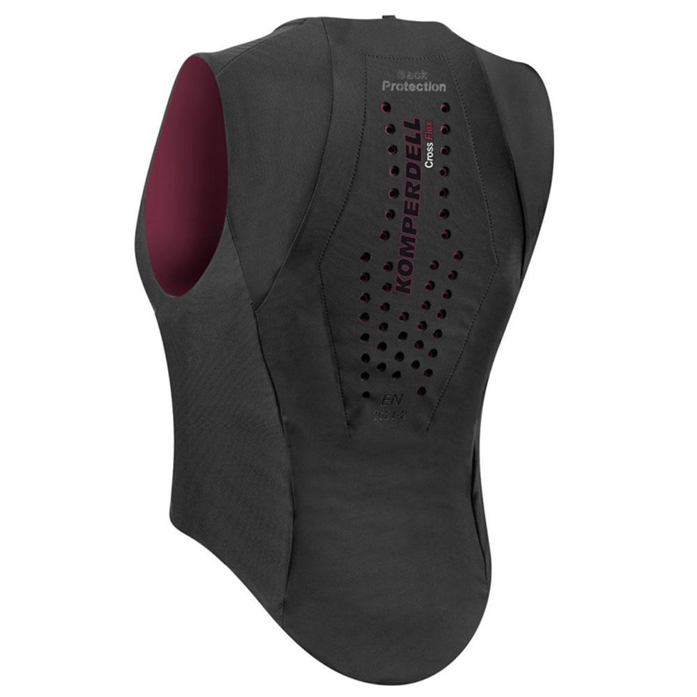 Ryggbeskytter Ballistic Flex Fit Slim Svart/Vinrød