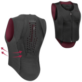 Ryggbeskytter Ballistic Flex Fit Slim Svart/Vinrød Ryggbeskytter Ballistic Flex Fit Slim Svart/Vinrød