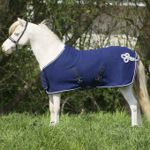 Fleecedekken Falabella Ornament Marineblå/Sølv Fleecedekken Falabella Ornament Marineblå/Sølv