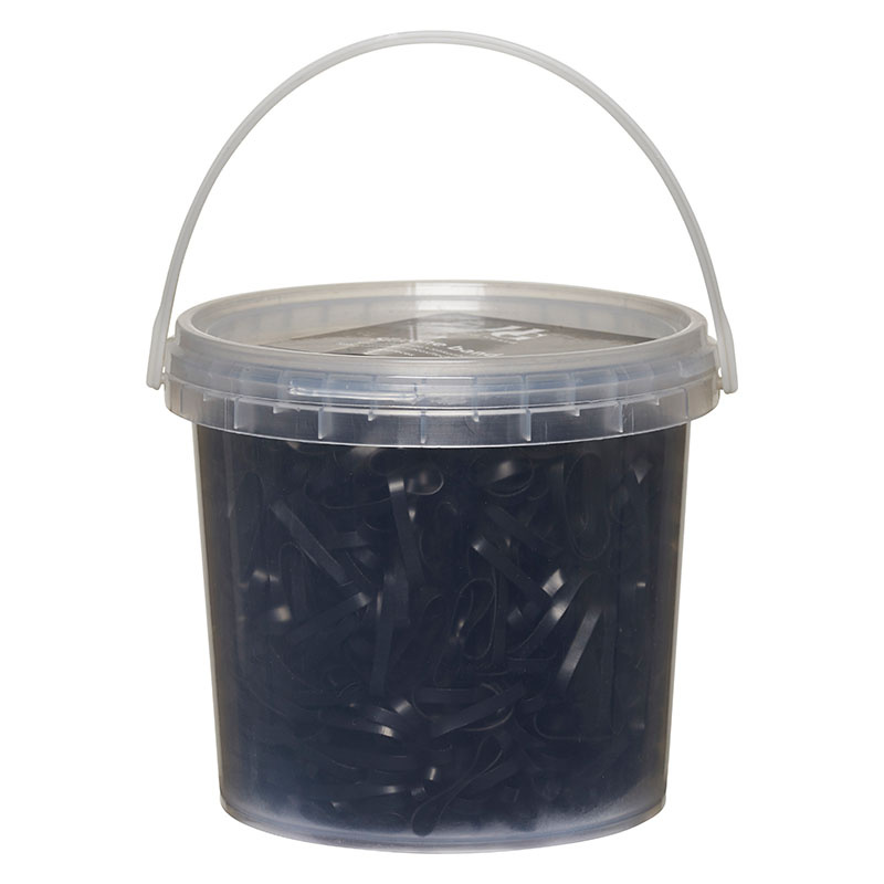 Gummistrikker Silikon 1500st HG Svart